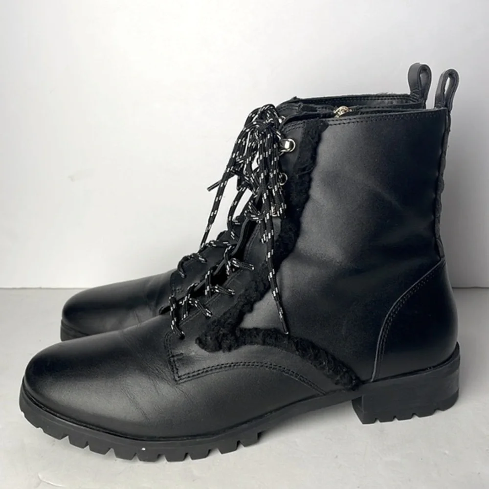 Kate Spade Raquelle Black Leather Ankle Boost 8.5